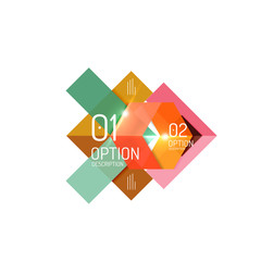 Abstract vector business geometric infographics