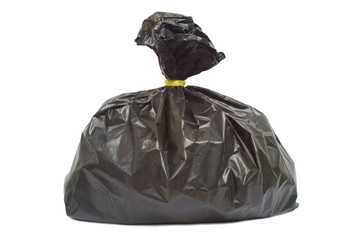 Garbage bag isolated on a white background