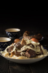 National Kazakh dish - Beshbarmak