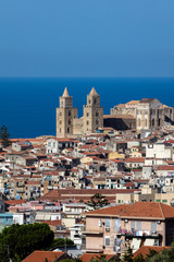 13th century Cefalu Cathedral in Cefalu, Sicily, Italy.