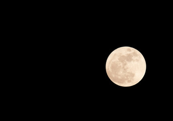 A full moon captured from Bangkok Thailand