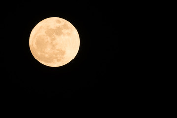 A full moon captured from Bangkok Thailand