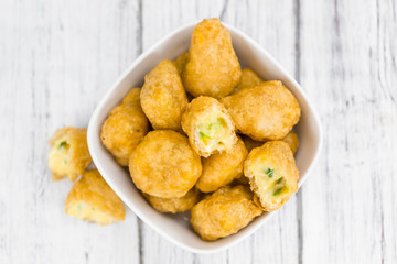 Portion of Chili Cheese Nuggets