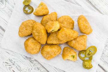 Portion of Chili Cheese Nuggets