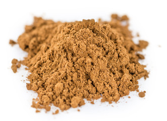 Cinnamon isolated on white