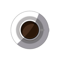 Coffee drink icon. Organic healthy and fresh food theme. Isolated design. Vector illustration