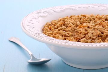 Delicious muesli breakfast