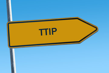 Schild 65 - TTIP. - obrazy, fototapety, plakaty
