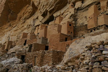 Cliff of Bandiagara,  Dogon Country, Bandiagara, Mali - July, 2009