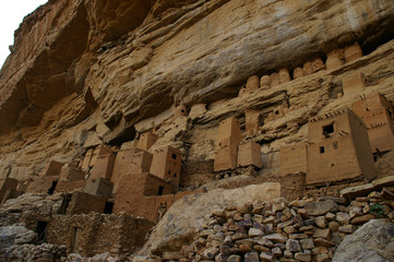 Cliff of Bandiagara,  Dogon Country, Bandiagara, Mali - July, 2009