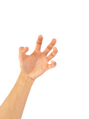 The use of hand gestures