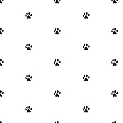 Dog paw icon seamless in flat design