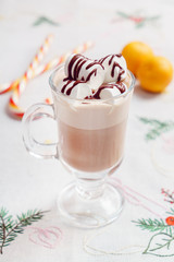 hot chocolate with marshmallow
