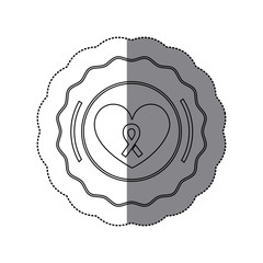 Heart icon. Medical health care hospital and emergency theme. Isolated design. Vector illustration