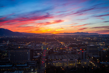 Salt Lake City Skyline at Sunset 2