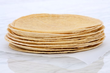 Delicious mexican corn tortillas