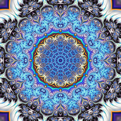 Abstract fractal background computer-generated image