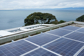 Solar panel and seaside