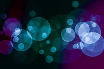 Abstract light circular bokeh background illustration in blue co