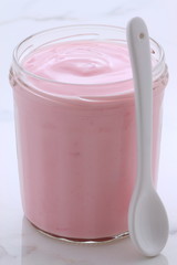 Vintage retro style yogurt