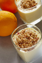 Fruit orange smoothie