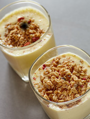 Fruit orange smoothie