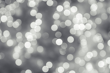 Abstract black and white bokeh texture background for backdrop