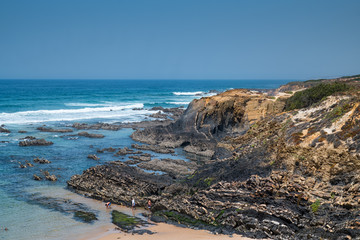 Atlantic ocean and beach in Portugal