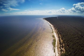 Fototapeta na wymiar Gulf of Riga coast, Baltic sea .