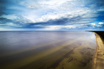 Gulf of Riga coast, Baltic sea .