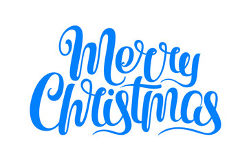 Merry Christmas vector text Calligraphic Lettering design card template. Creative typography for Holiday Greeting Gift Poster. Calligraphy Font style Banner