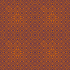 Bright ethnic abstract background. Seamless pattern with vintage ornament. Ornamental vivid wallpaper.