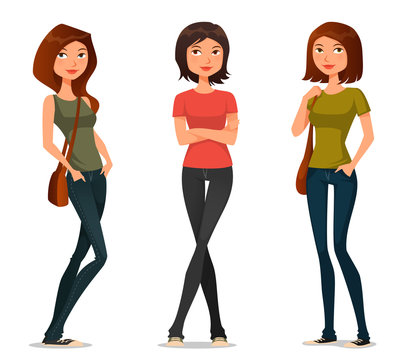 Girl Cartoon Images – Browse 1,871,586 Stock Photos, Vectors, and Video |  Adobe Stock