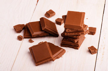 Dark chocolate stack