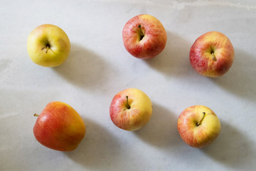natural apples top view