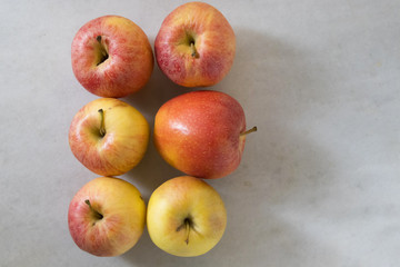 natural apples top view