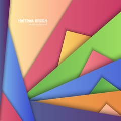 Vector material design background. Abstract creative concept layout template. For web and mobile app, paper art illustration design. style blank, poster, booklet. Motion wallpaper element. Flat ui