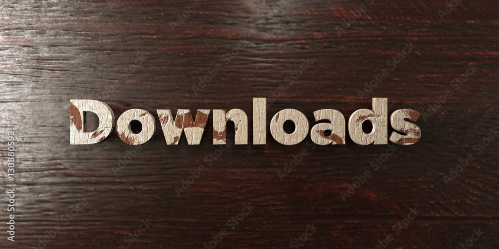 Fototapete downloads - grungy wooden headline on maple - 3d rendered royalty free stock image. this image can b