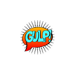 multicolored comic sound effects in pop art style, bubble speech