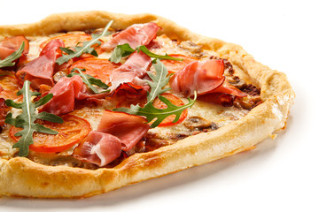 Pizza on white background 
