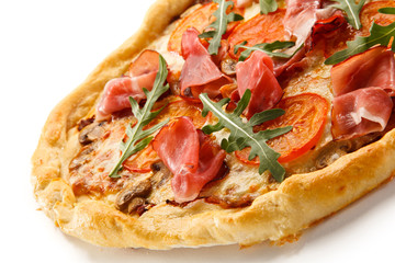 Pizza on white background 
