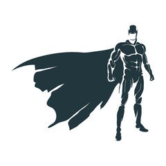 silhouette superhero