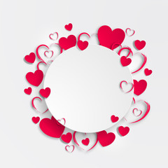 Happy Valentine's Day vector greeting card