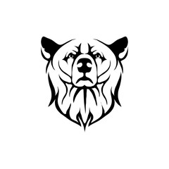 Obraz na płótnie Canvas Bear Head Logo