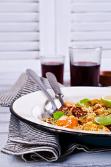Salad with roasted vegetables