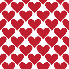 Seamless vector heart pattern. Repeatable valentine wallpaper.