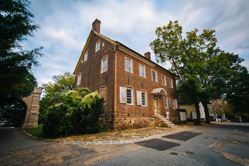 Old brick house in the Old Salem Historic District, in Winston-S