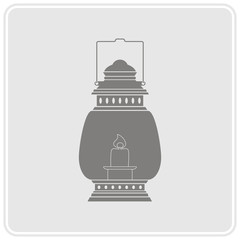 monochrome icon with lantern for your design