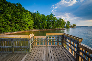 Pier on Lake Norman, at Ramsey Creek Park, in Cornelius, North C