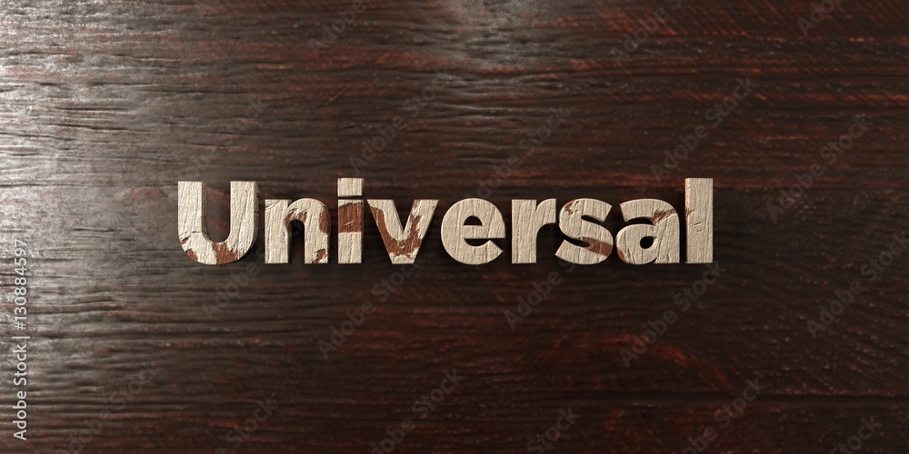 Fototapete universal - grungy wooden headline on maple - 3d rendered royalty free stock image. this image can b